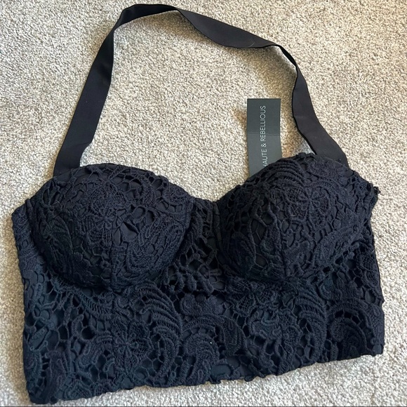 Haute & Rebellious Tops - Crochet bralet top